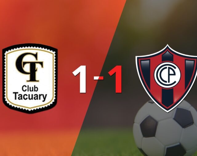 Tacuary y Cerro Porteño se reparten los puntos y empatan 1-1