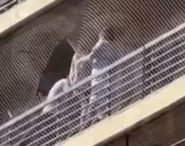 Video: así fue el dramático rescate de un niño que quedó colgado de un octavo piso en Rosario