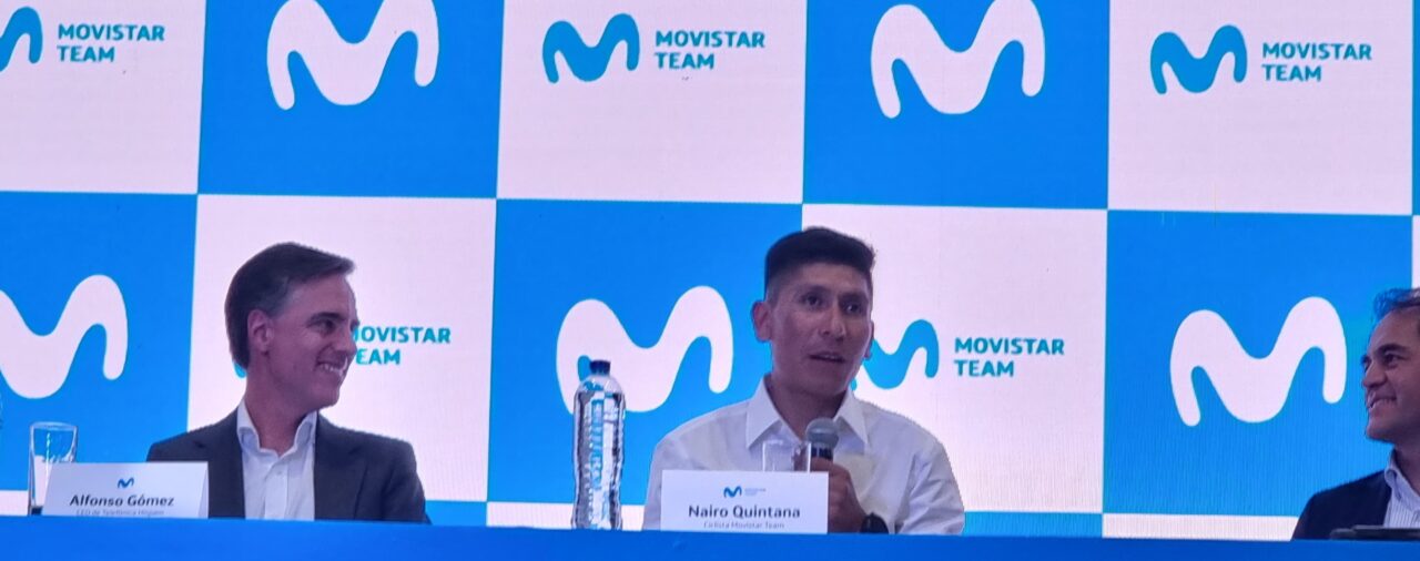 Así fue la presentación de Nairo Quintana con el Movistar Team: “Tengo ganas de hacerlo bien”