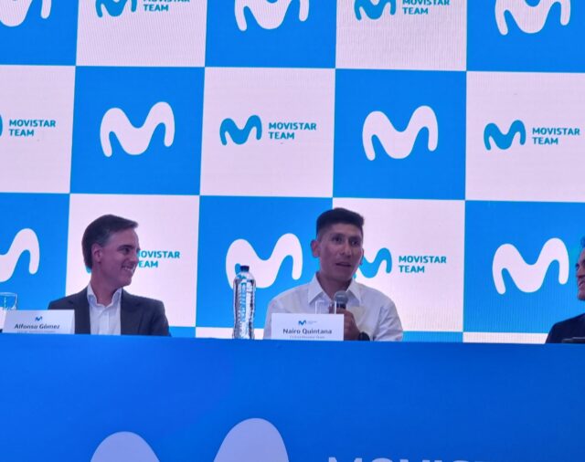 Así fue la presentación de Nairo Quintana con el Movistar Team: “Tengo ganas de hacerlo bien”