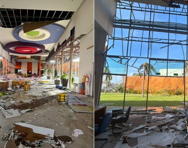 Así quedó el CRIT Guerrero, el centro de rehabilitación del Teletón destruido por el huracán Otis