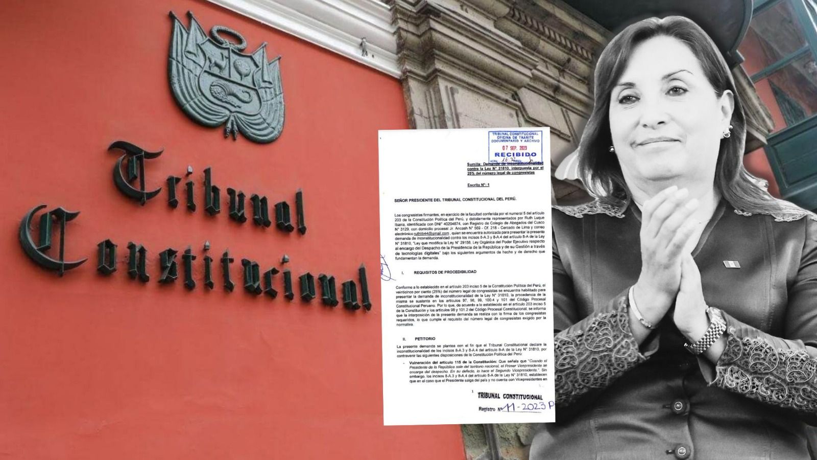 Demanda De Inconstitucionalidad Contra La Ley Que Permite A Dina Boluarte Ejercer La Presidencia 2880