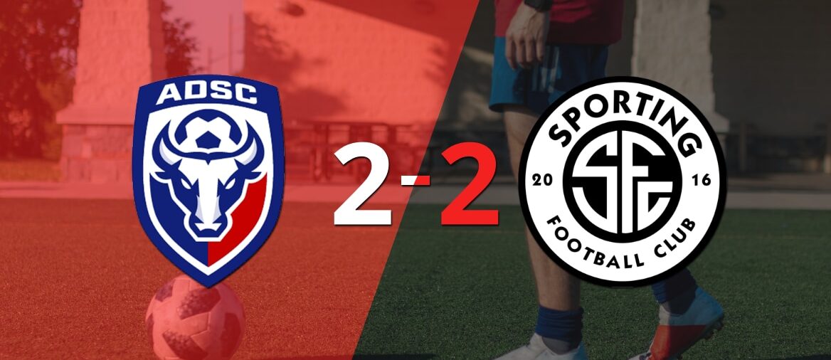 Doblete de Steven Cárdenas en el empate a 2 entre Sporting FC y AD San Carlos
