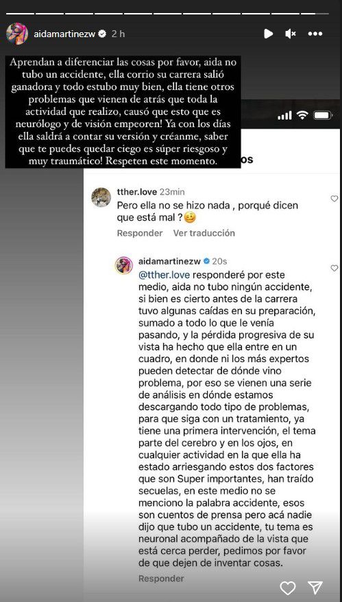 Aída Martínez y su caída en el último campeonato de motociclismo donde resultó ganadora. (Captura: @aidamartinezw)