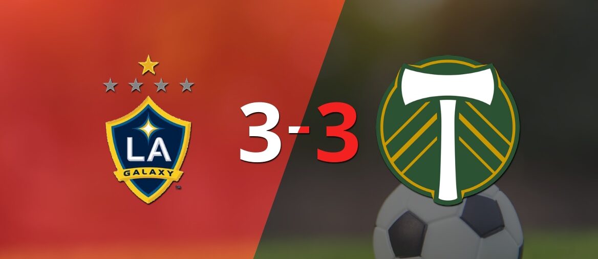 LA Galaxy empató 3-3 ante Portland Timbers con doblete de Eriq Zavaleta