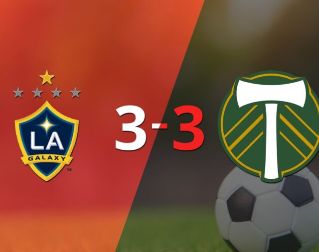 LA Galaxy empató 3-3 ante Portland Timbers con doblete de Eriq Zavaleta