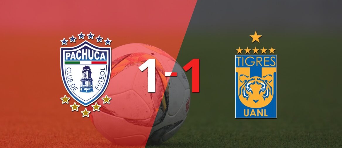 Pachuca logró sacar el empate de local frente a Tigres
