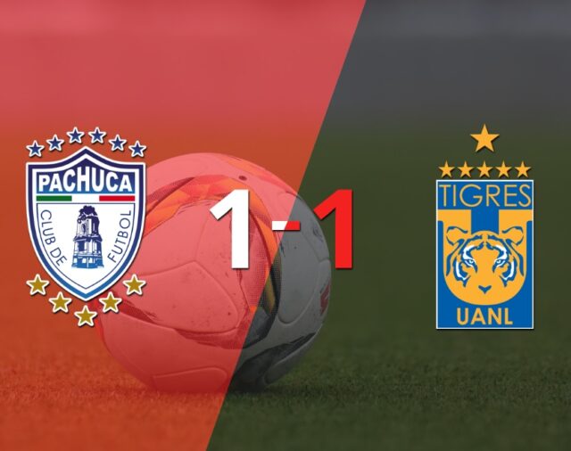 Pachuca logró sacar el empate de local frente a Tigres