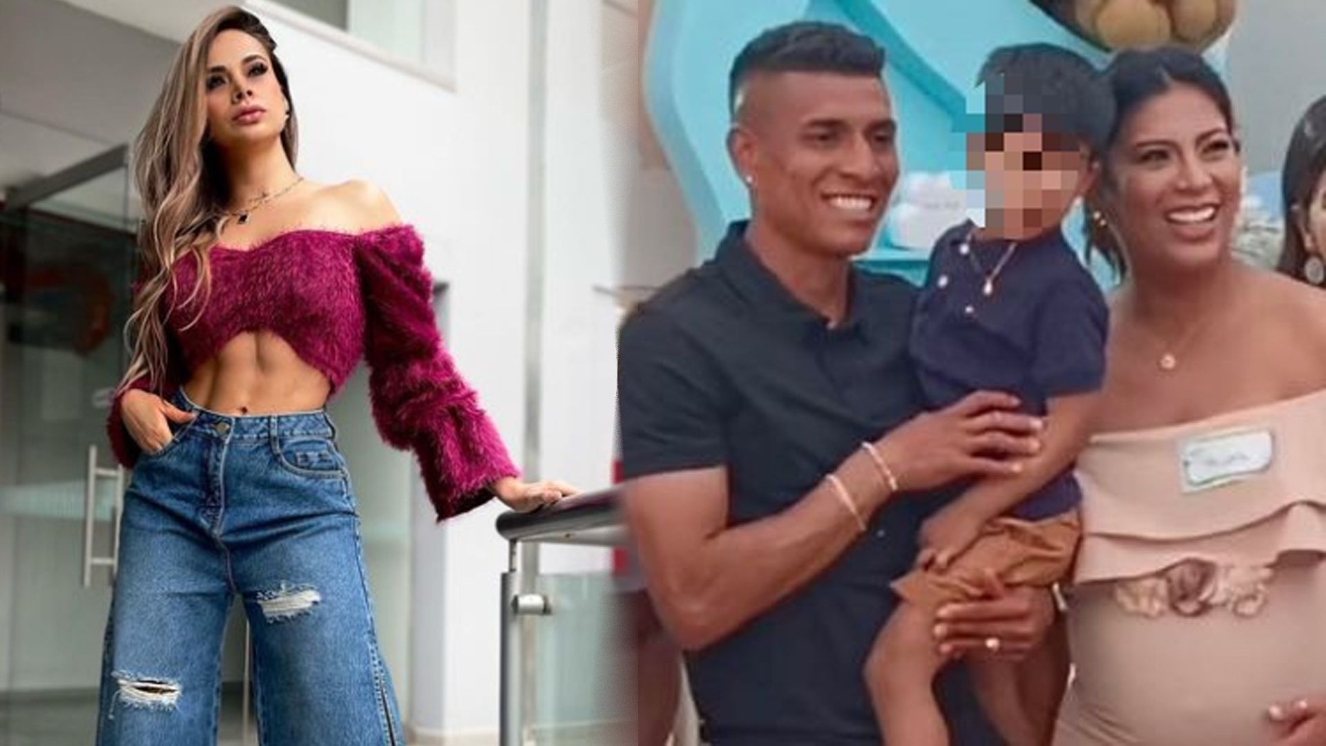 Jossmery Toledo y su mensaje en medio del baby shower de Paolo Hurtado y Rosa Fuentes. (Captura: Magaly TV La Firme)