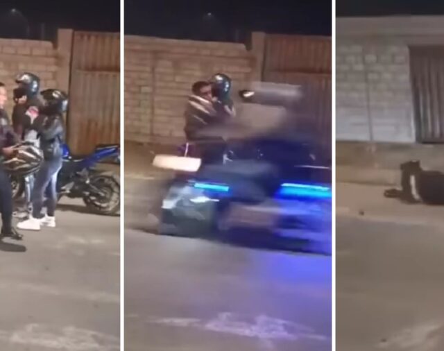 Trujillo: Policía intentó detener con un casco a una moto que iba a velocidad, pero sufre terrible accidente