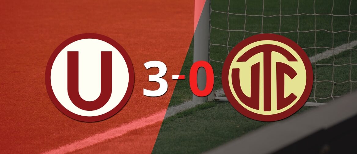 Universitario liquidó en su casa a UTC por 3 a 0
