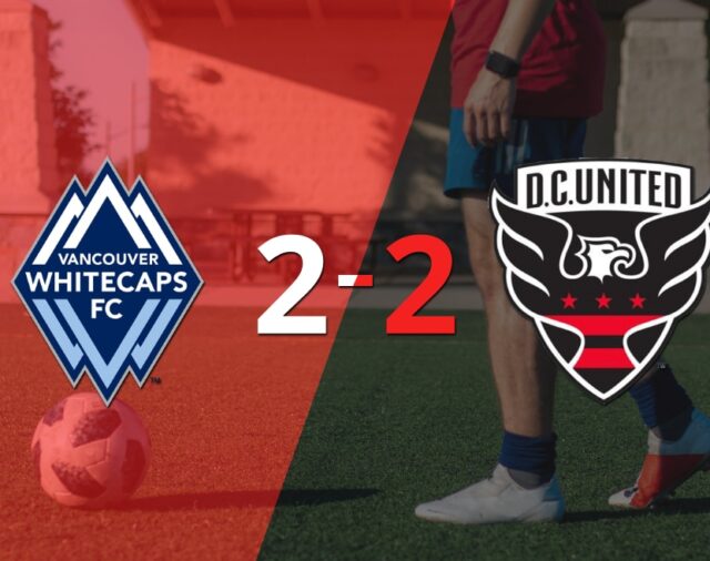 Vancouver Whitecaps FC y DC United igualaron por 2 en un vibrante partido