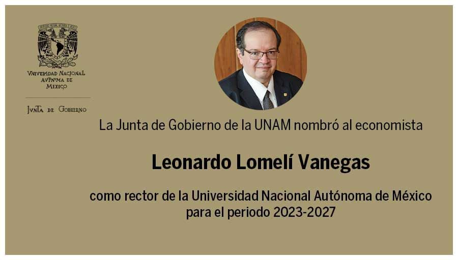 UNAM-Leonardo Lomelí-Rector-México-9 de noviembre