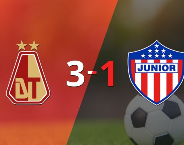Contundente victoria de Tolima sobre Junior