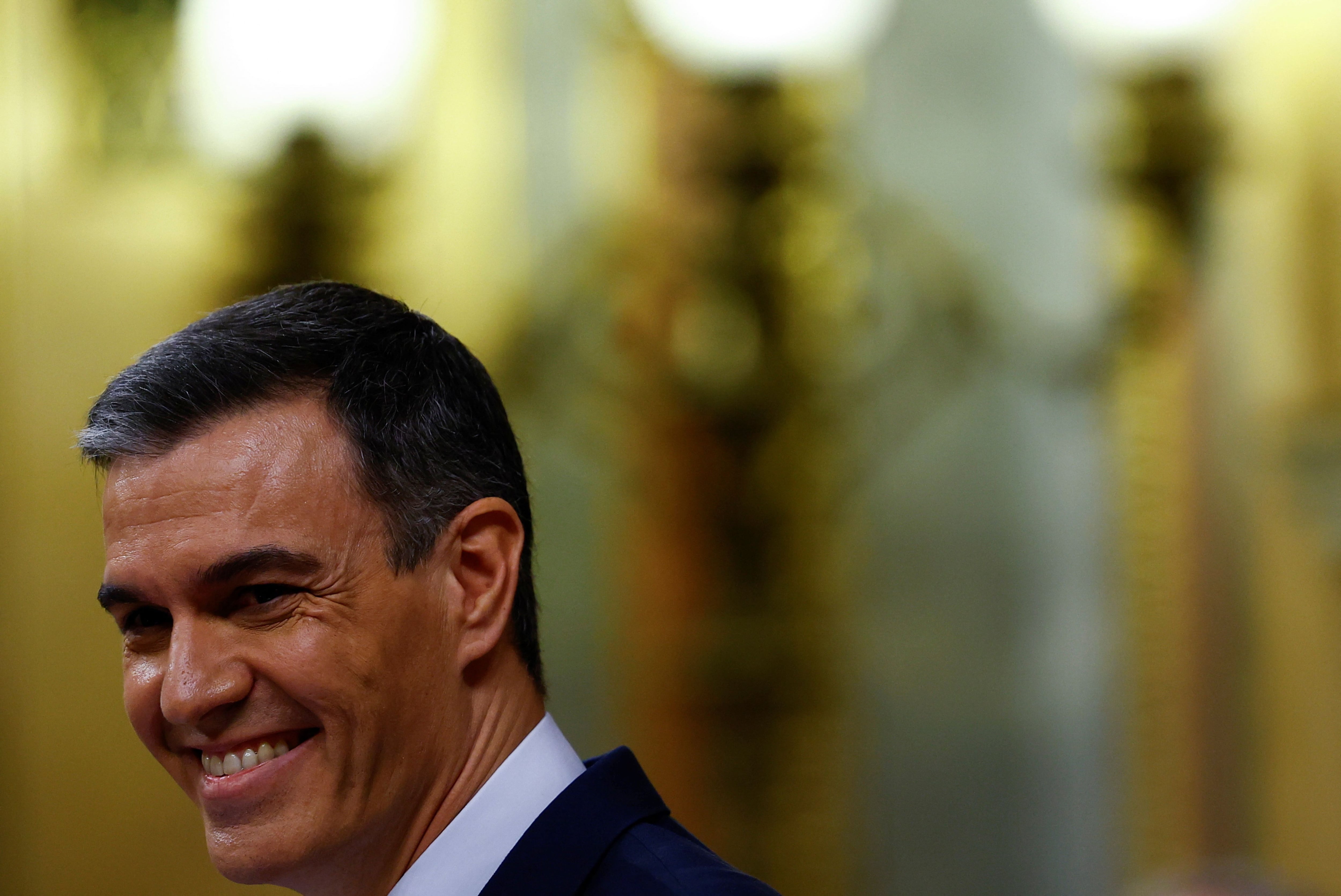 Pedro Sánchez en el Congreso de los Diputados. (REUTERS/Susana Vera)