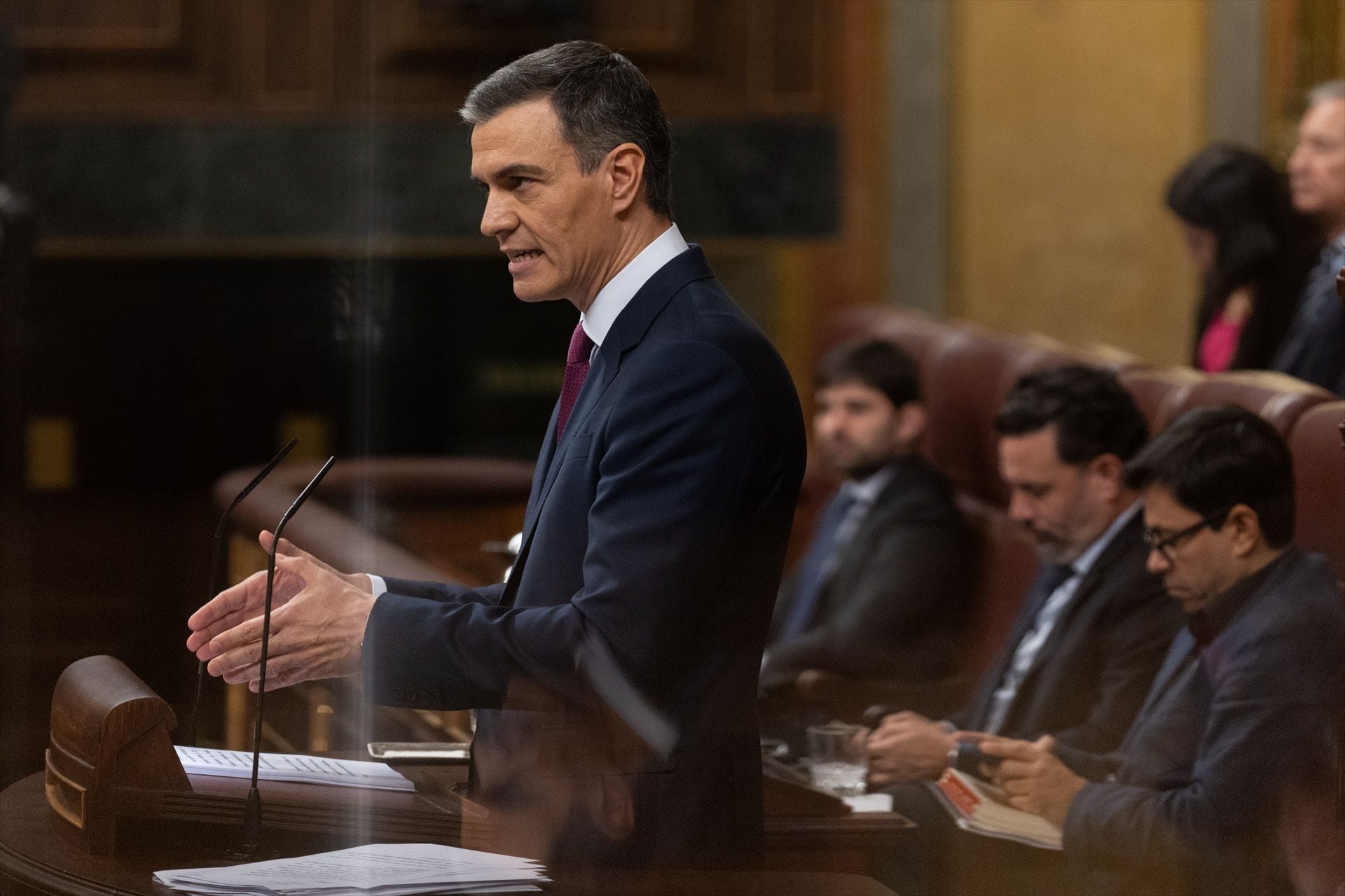 Pedro Sánchez en el Congreso. (Eduardo Parra / Europa Press)