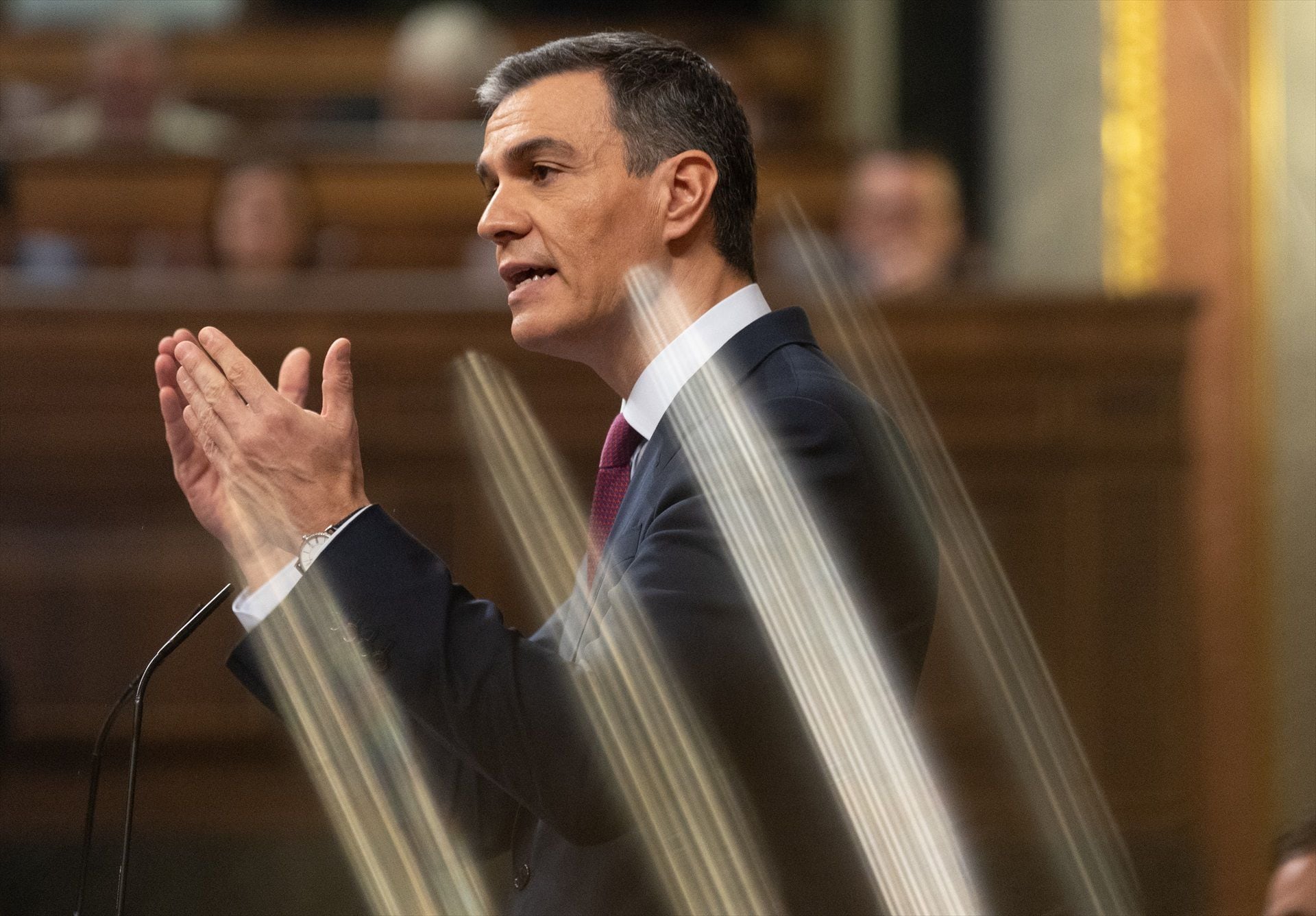 Pedro Sánchez en el Congreso de los Diputados. (Eduardo Parra / Europa Press)