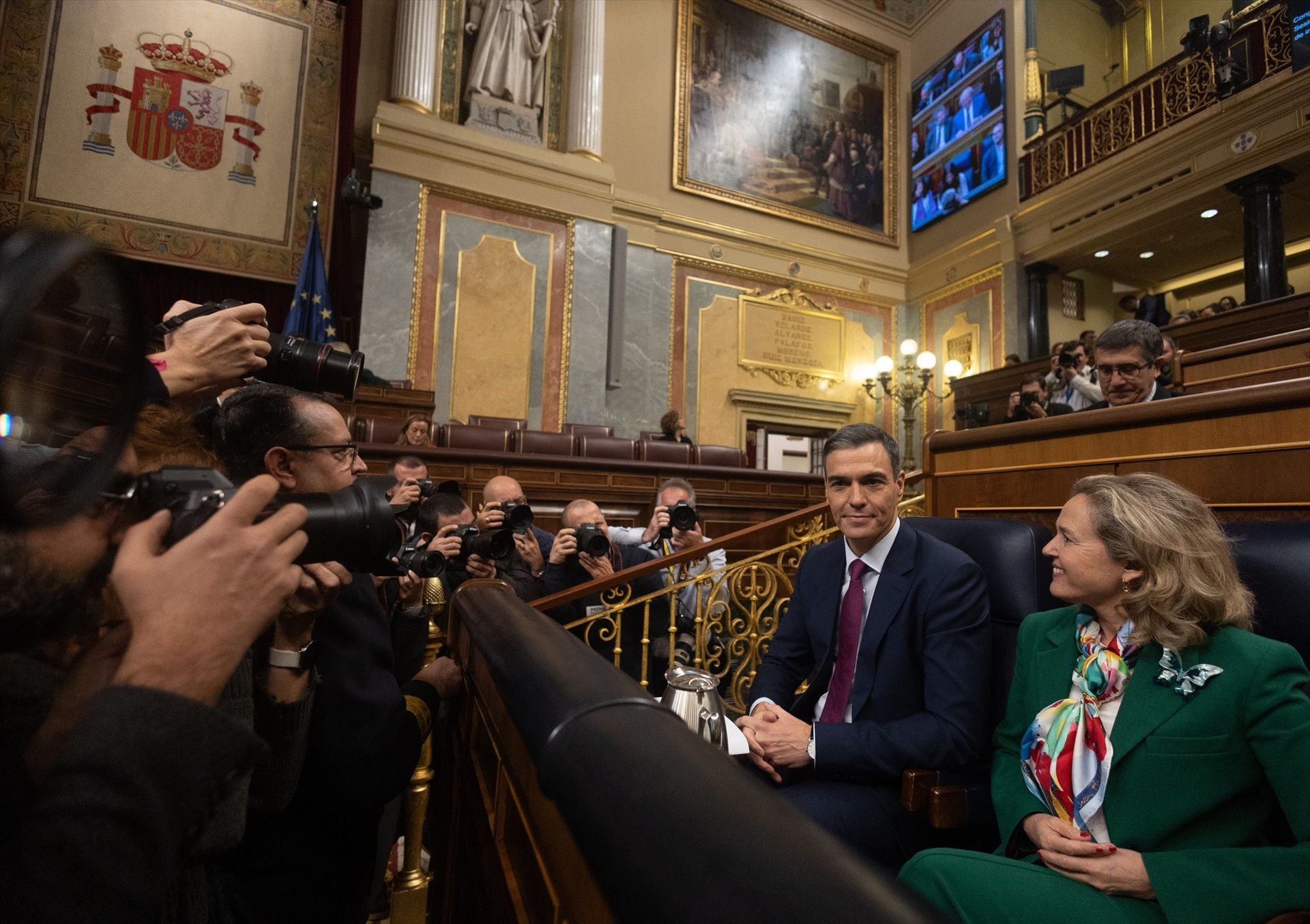 Pedro Sánchez en el Congreso. (Eduardo Parra / Europa Press)