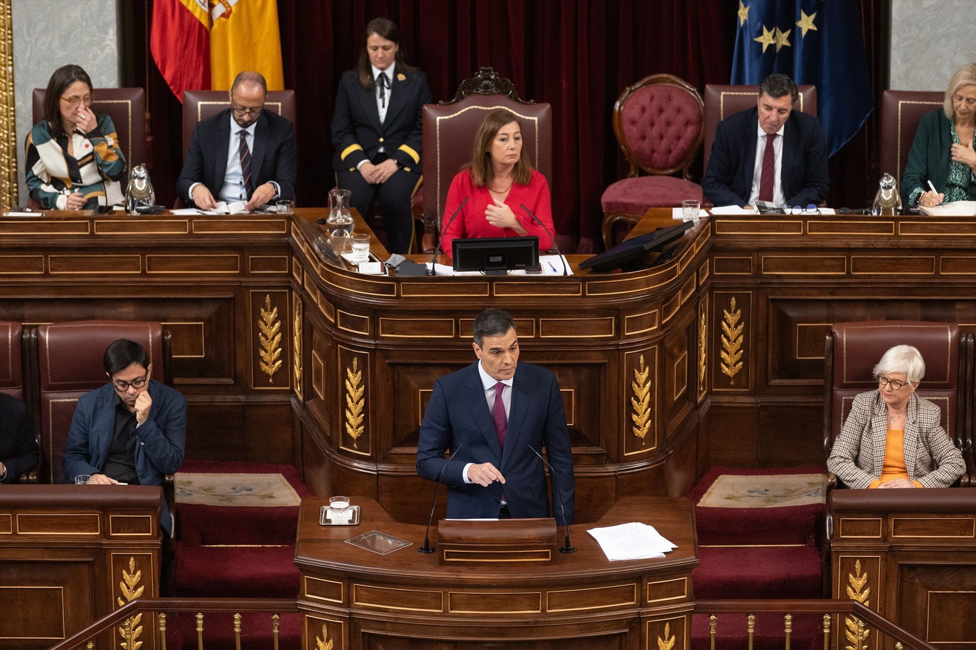 Pedro Sánchez en el Congreso de los Diputados. (Eduardo Parra / Europa Press)
