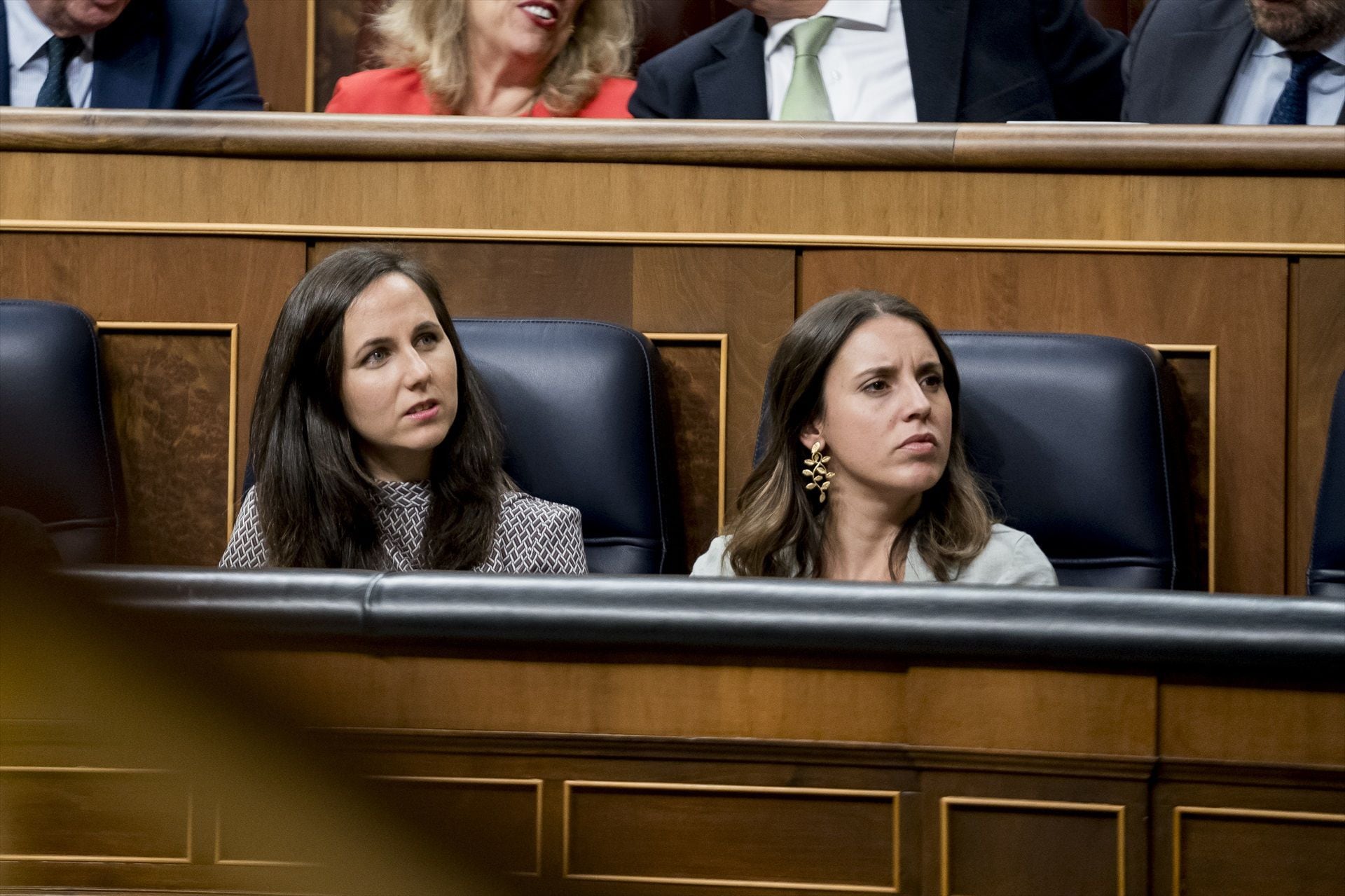 Belarra y Montero en el Congreso de los Diputados. (A. Pérez Meca / Europa Press)