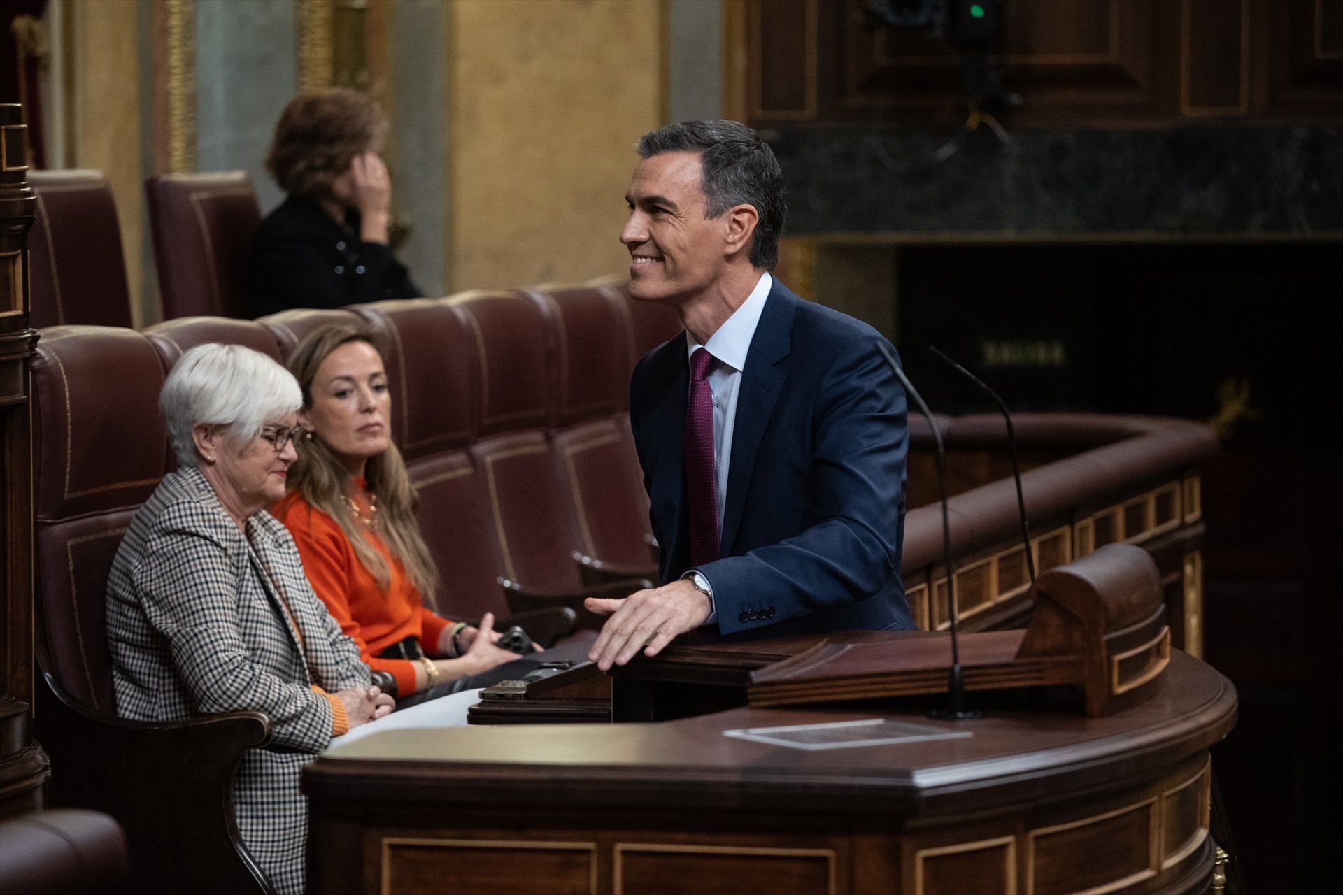 Pedro Sánchez en el Congreso de los Diputados. (Alejandro Martínez Vélez / Europa Press)