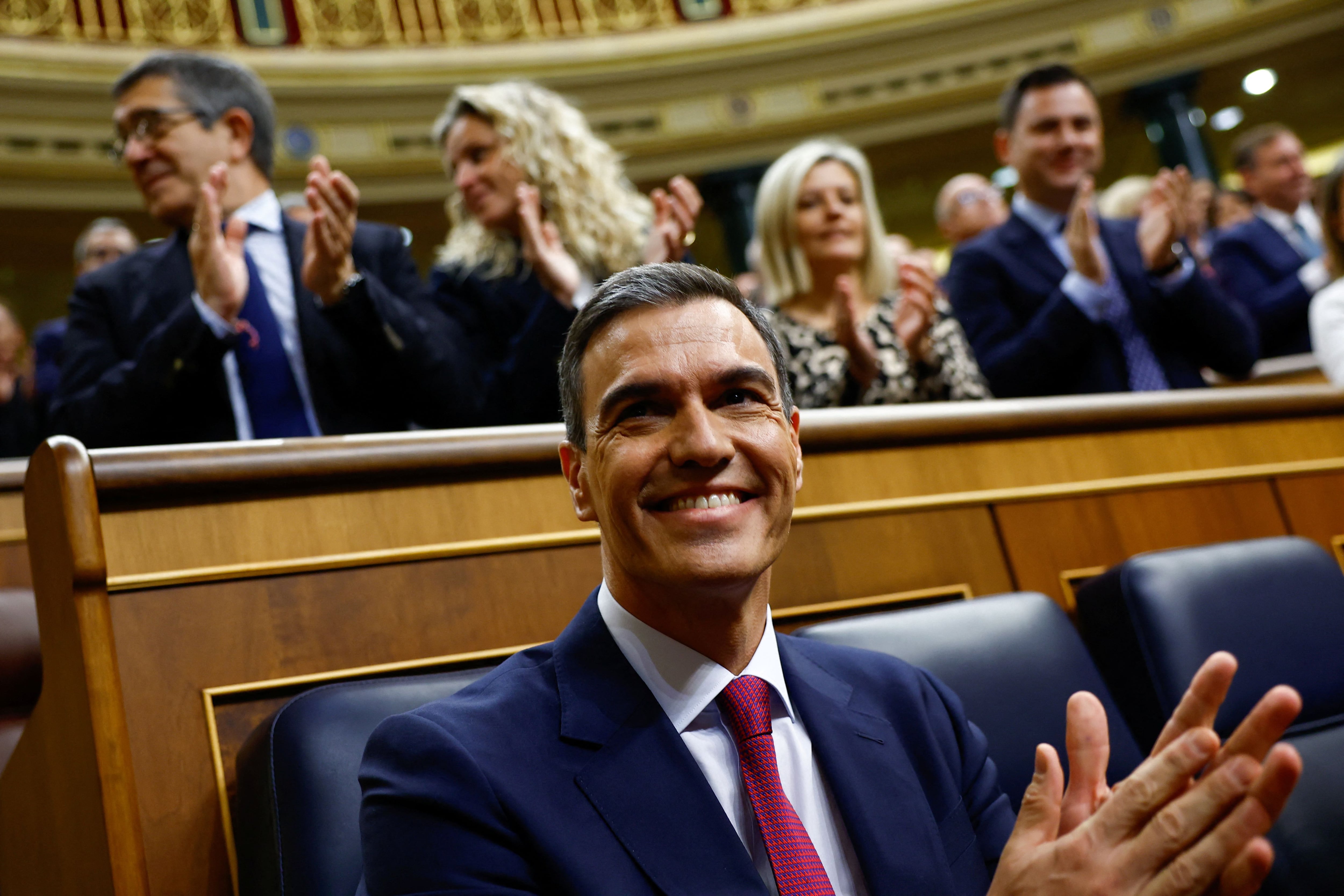 Pedro Sánchez en el Congreso de los Diputados. (REUTERS/Susana Vera)