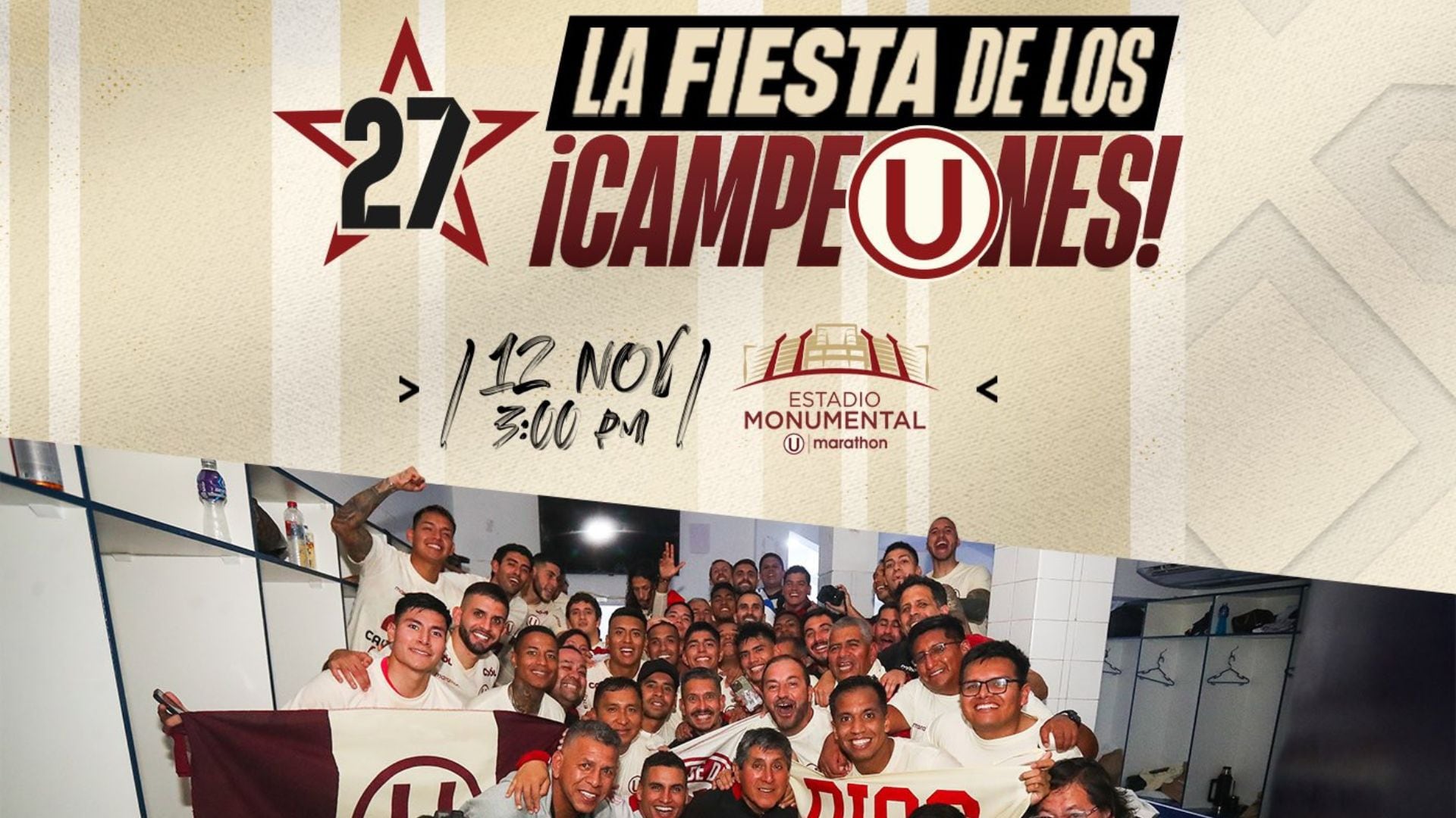 Todos los detalles de las entradas para premiación de Universitario por título de Liga 1 2023.