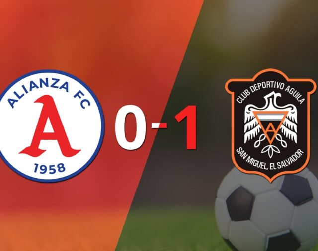 Solitario gol le da triunfo a Águila sobre Alianza