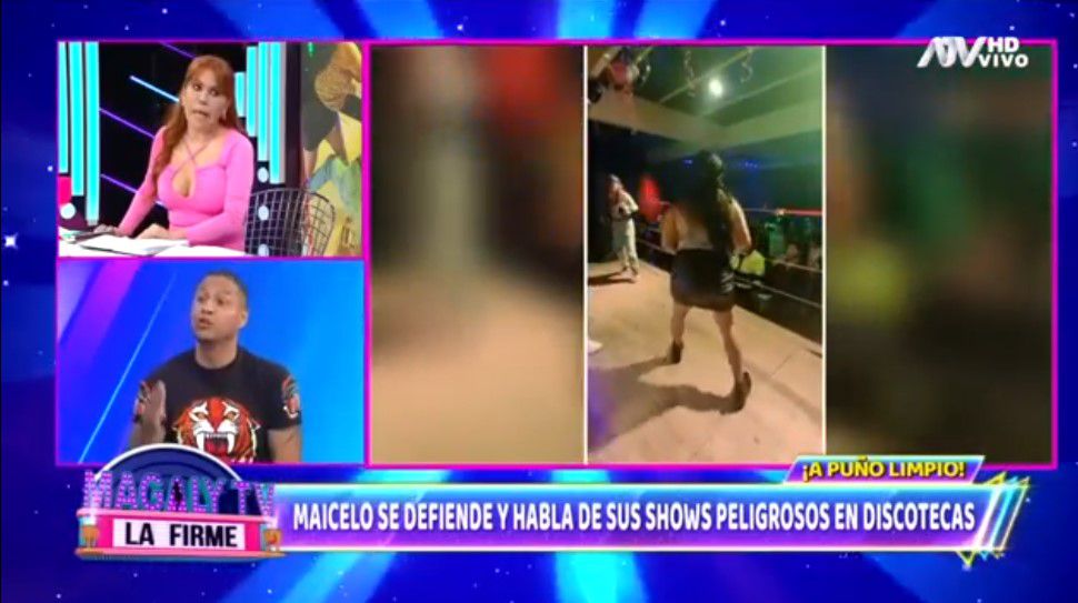 Magaly Medina y la vez que se peleó con Jonathan Maicelo en vivo.