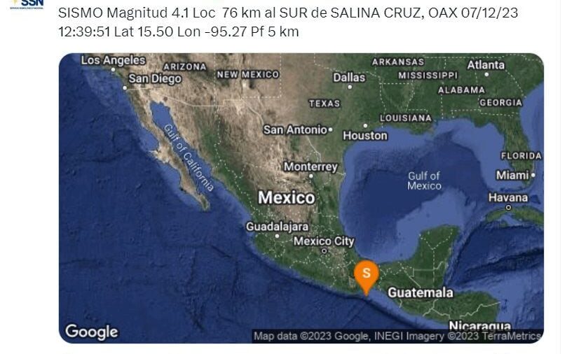 Temblor hoy 7 de diciembre en México: sismo en Puebla de magnitud 5.7 se siente en CDMX