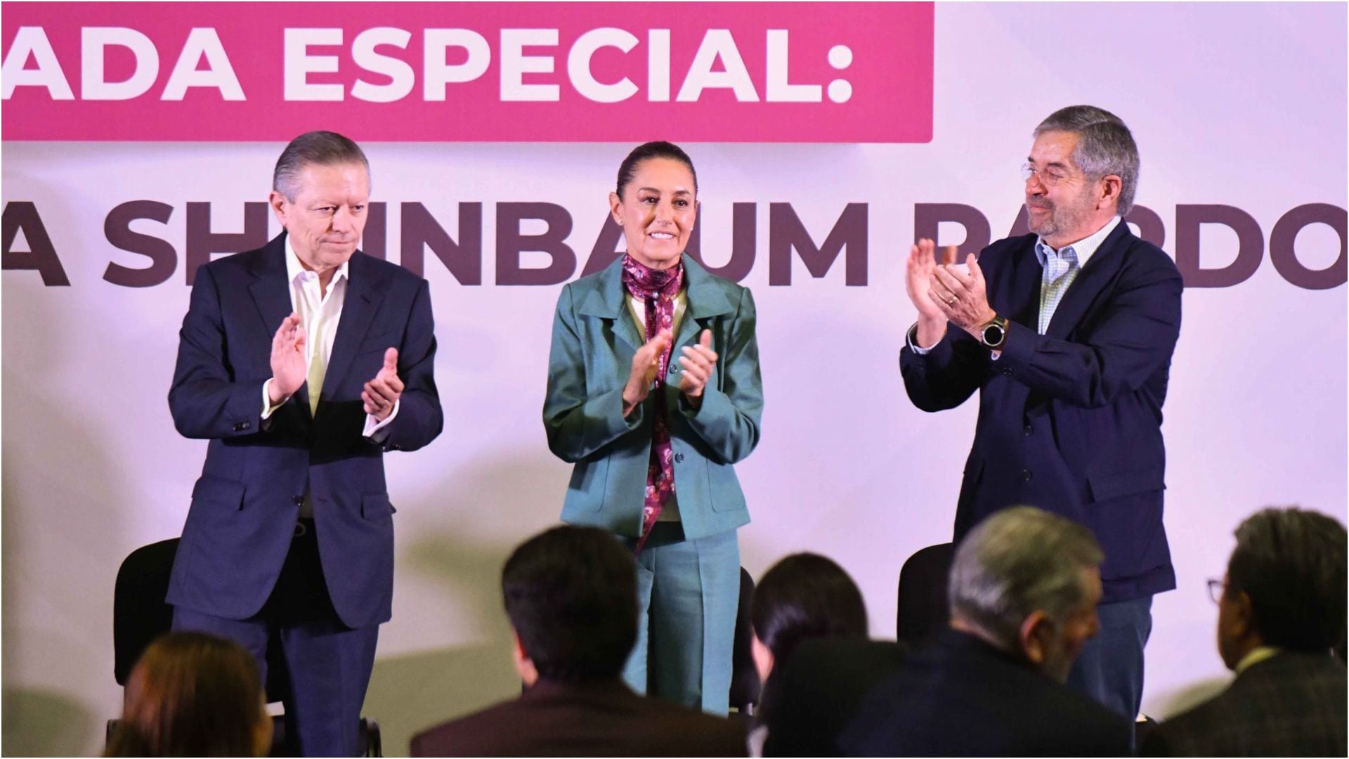 Arturo Zaldívar-Claudia Sheinbaum-Elecciones 2024-México-1 de enero
