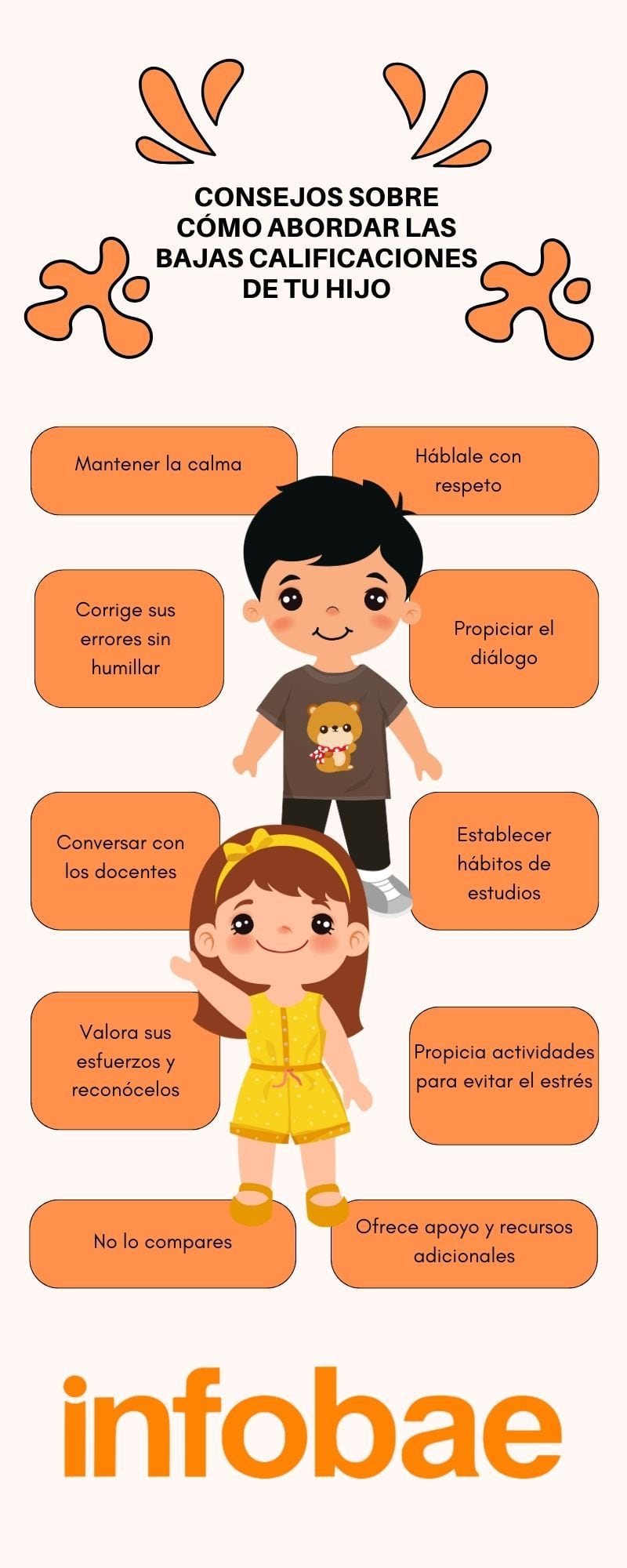 tips para abordar bajas calificaciones escolares