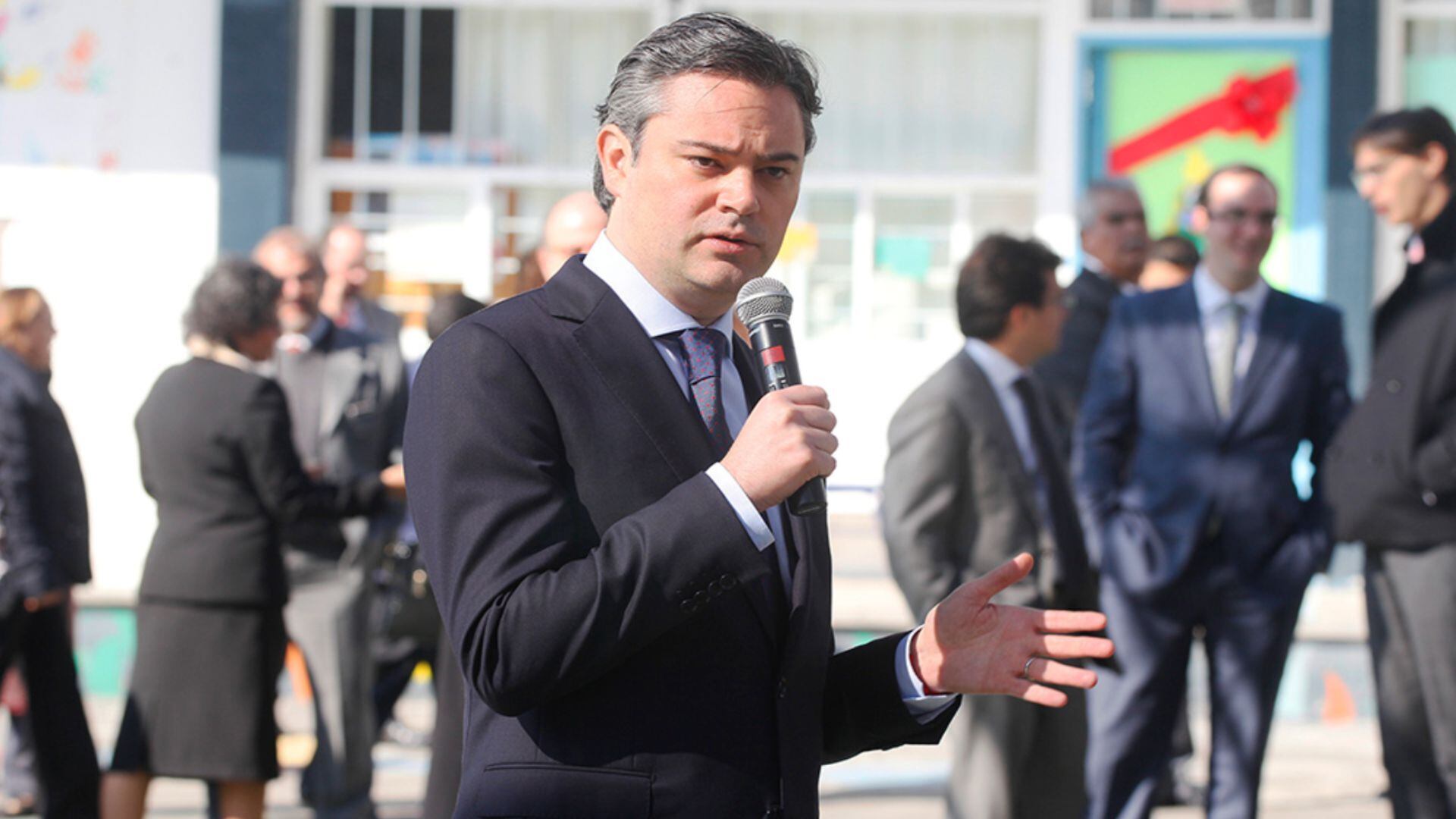 Aurelio Nuño durante evento en escuela pública foto: Gobierno de México