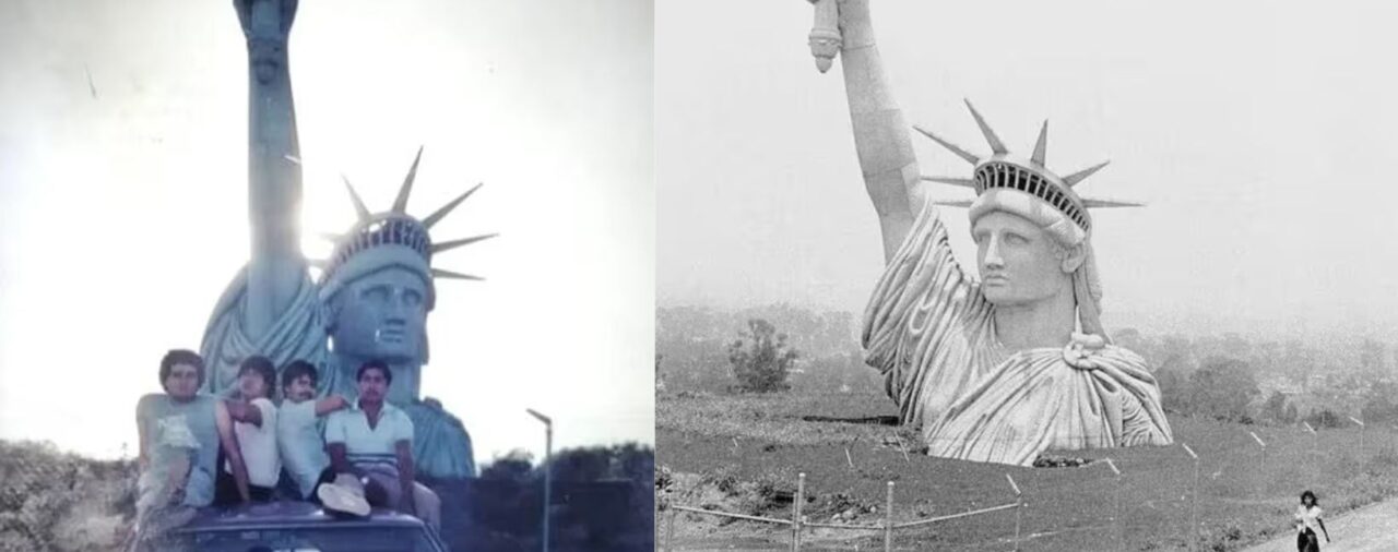 La historia detrás del día que la Estatua de la Libertad “apareció” en Iztapalapa