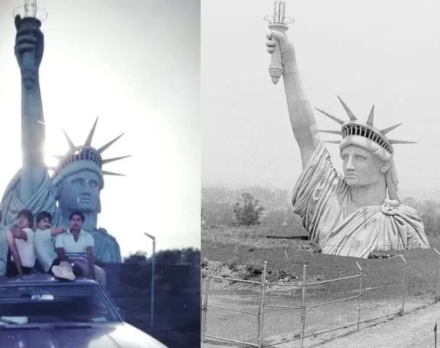 La historia detrás del día que la Estatua de la Libertad “apareció” en Iztapalapa