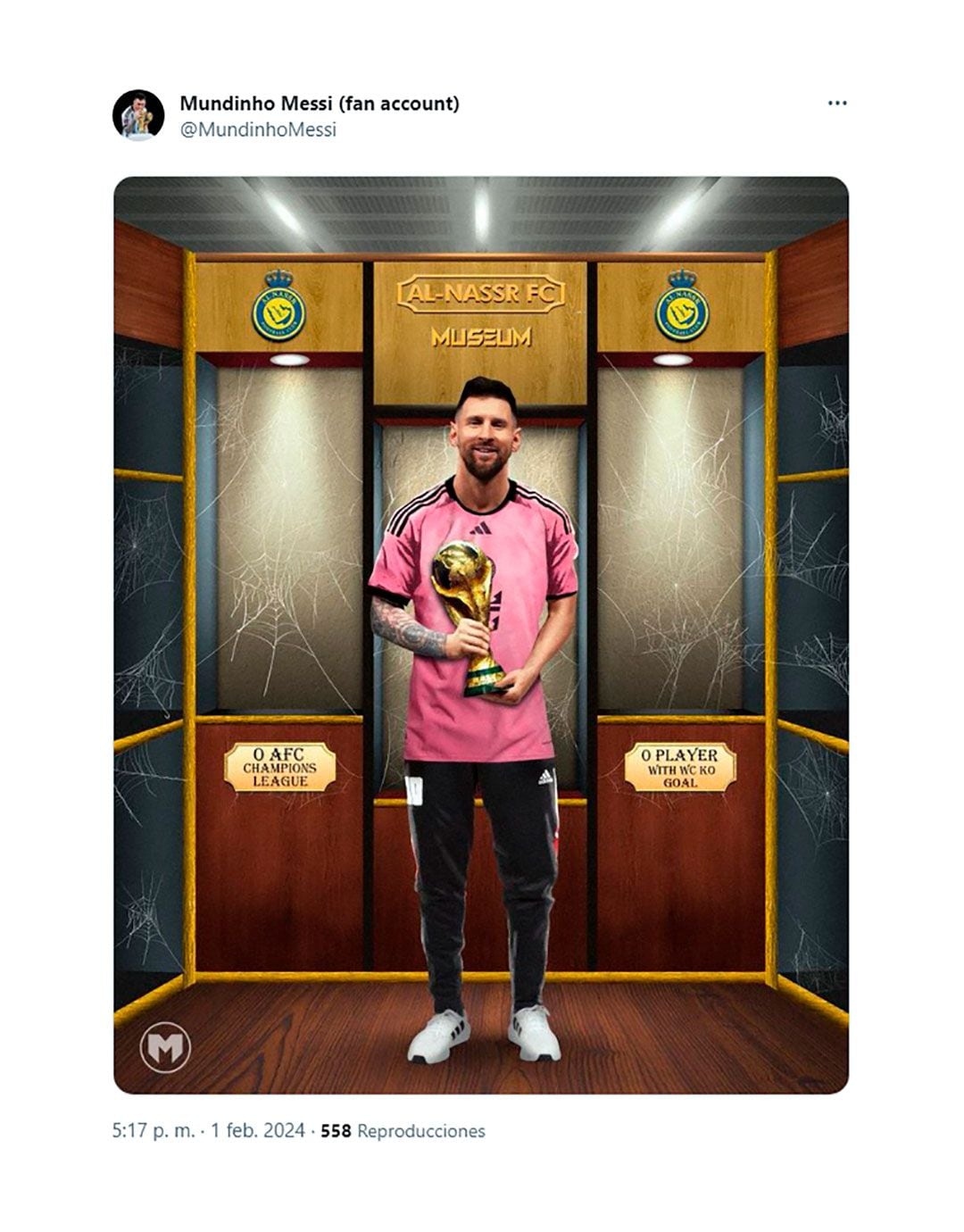 memes de la goleada del Al Nassr sobre Inter Miami