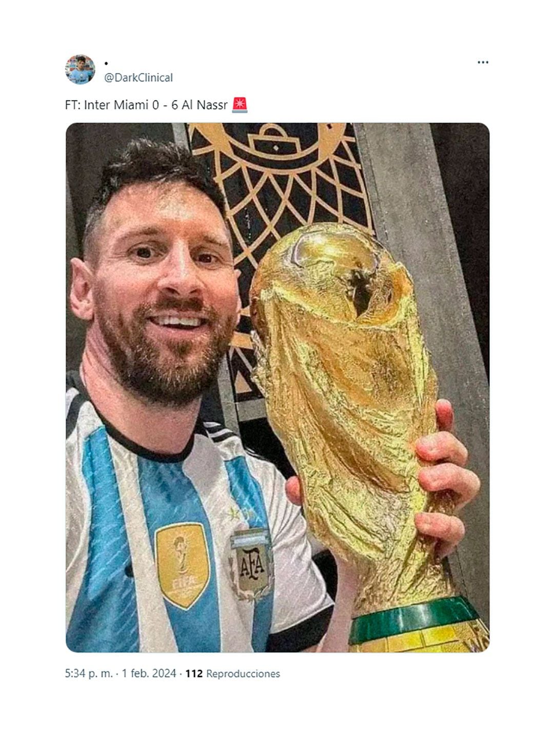 memes de la goleada del Al Nassr sobre Inter Miami