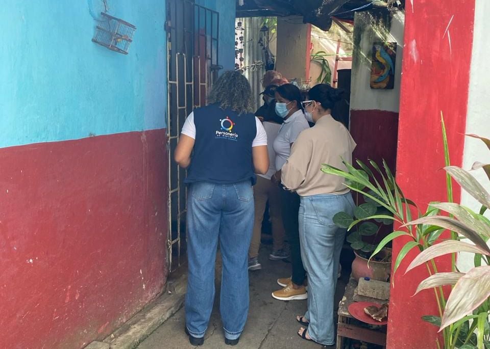 Hasta el lugar llegó la Personería de Montería para rescatar al adulto mayor - crédito Personería de Montería