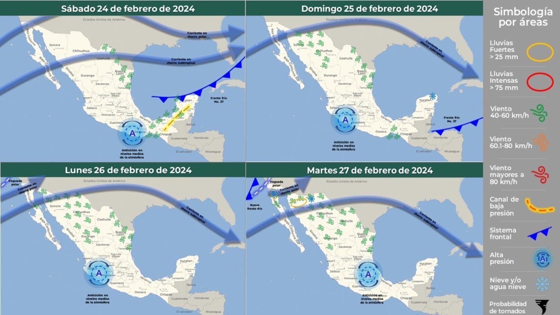 Clima para hoy 240224 SMN
