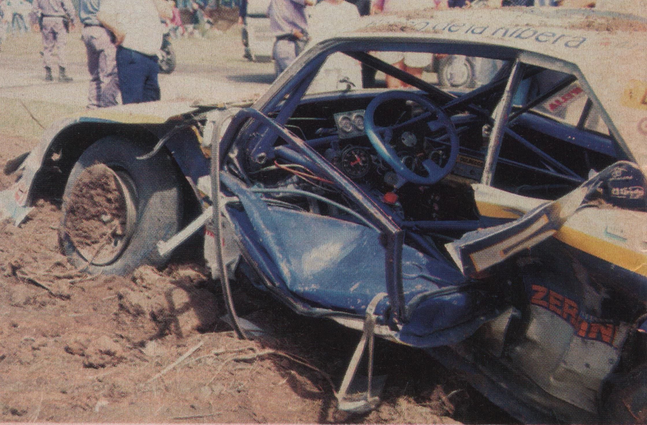 El golpe lateral contra el talud fue letal (archivo CORSA)