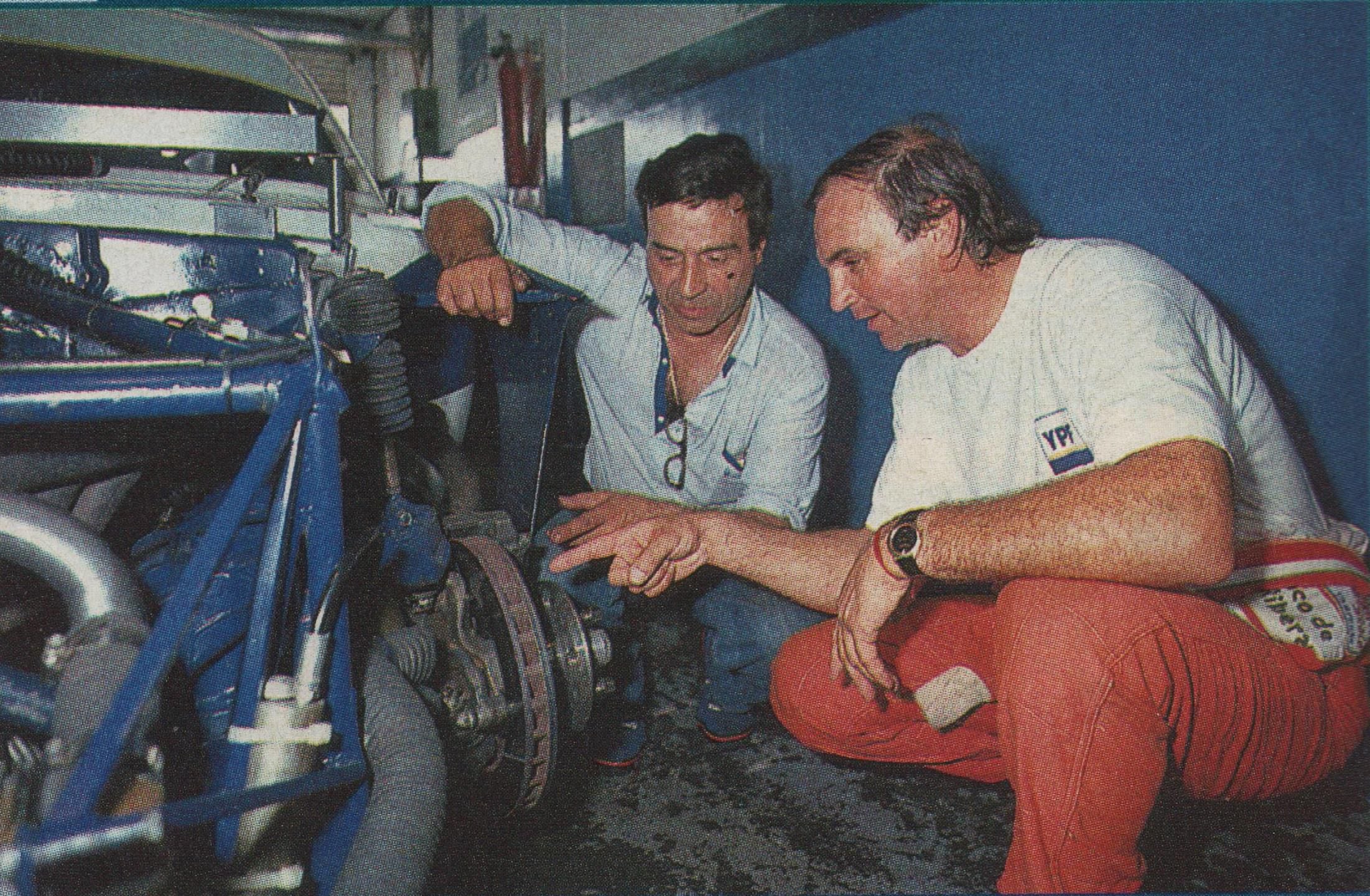 El Pato junto a Jorge Pedersoli, quien fue su último preparador (archivo CORSA)