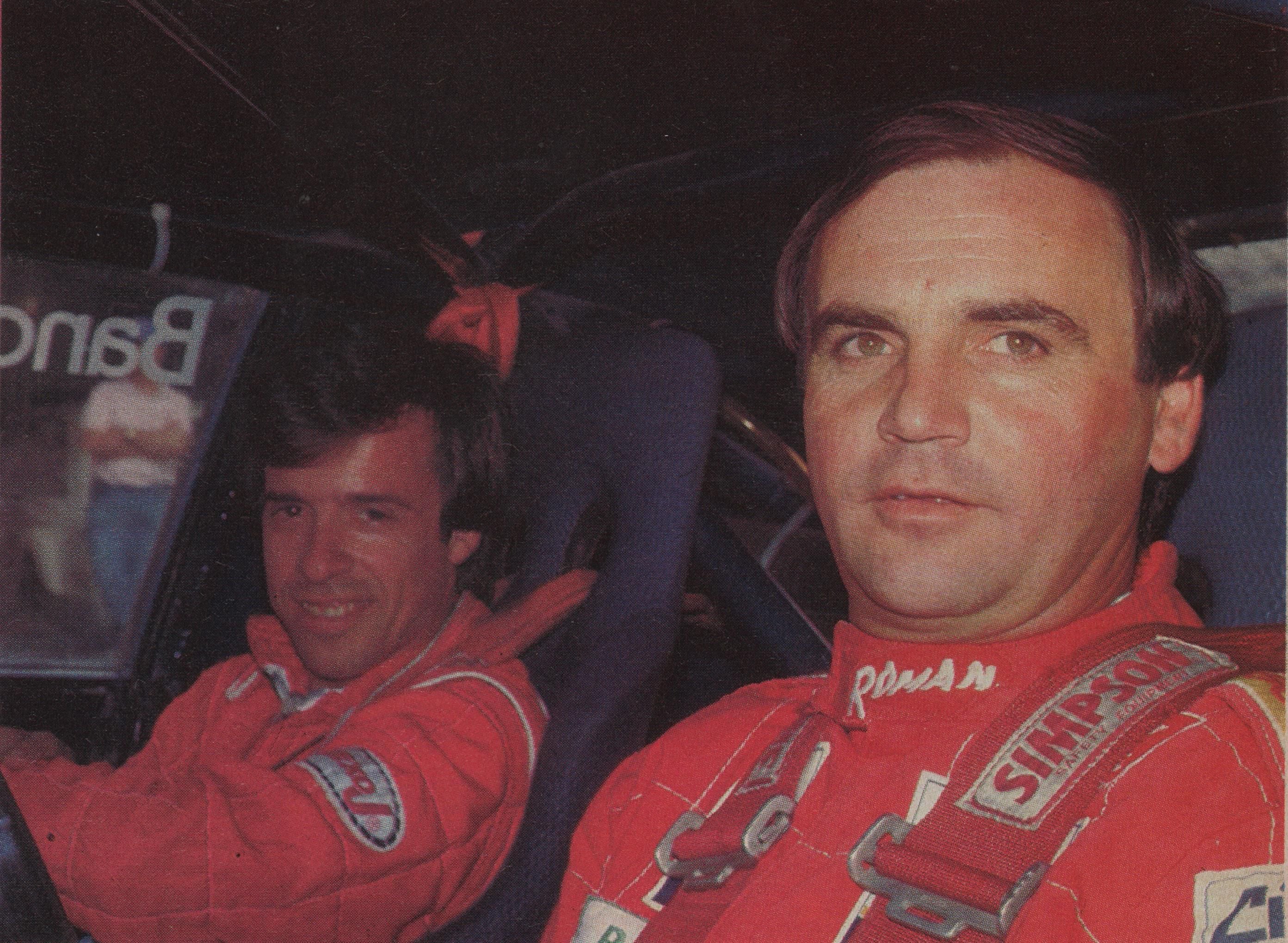 El Pato Morresi y su histórico acompañante, Jorge Marceca. Ambos fallecieron hace 30 años (archivo CORSA)