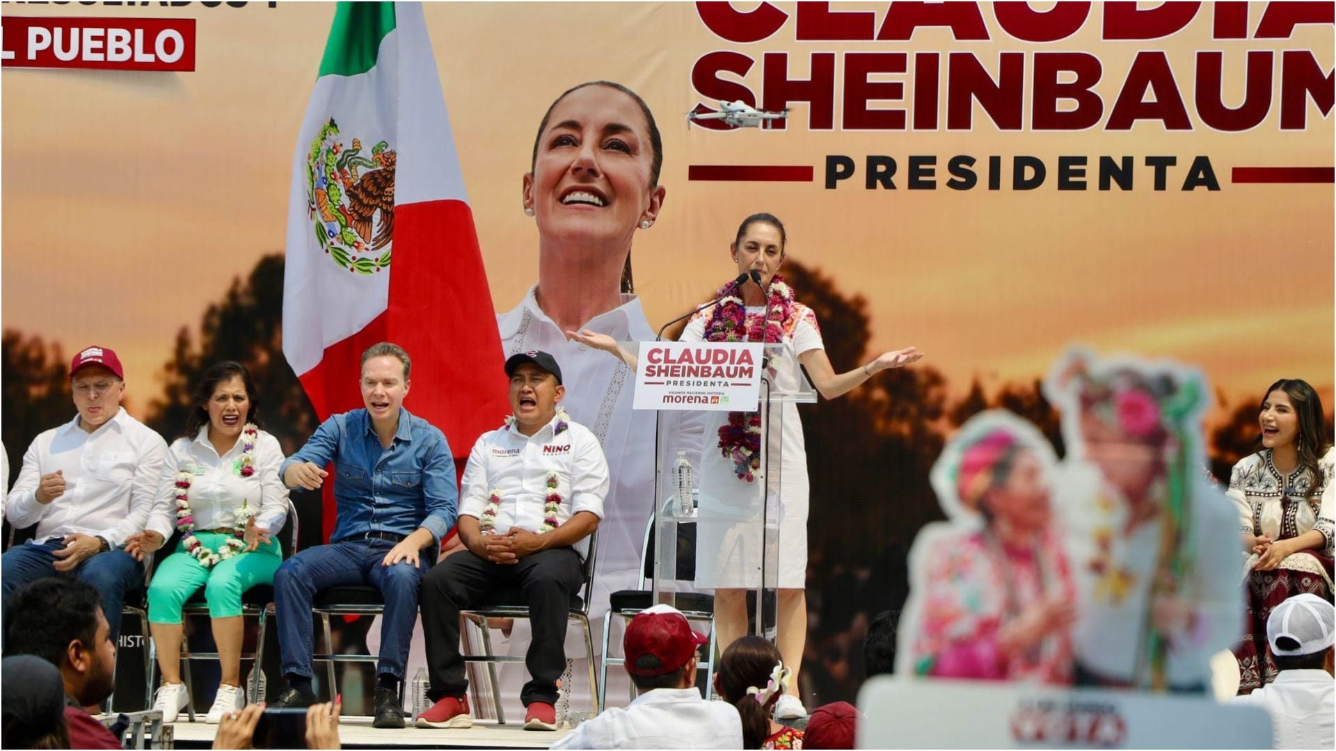 Claudia Sheinbaum-AMLO-Javier Milei-México-27 de marzo