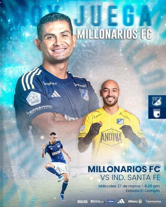 El clásico capitalino 315 se jugará en El Campín de Bogotá para la fecha 14 de la Liga BetPlay 2024-I - crédito Millonarios Oficial