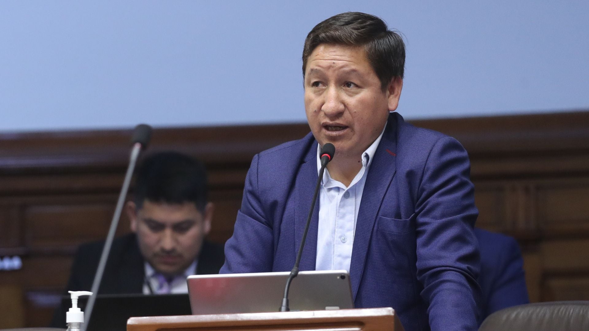Guido Bellido, congresista de Perú Bicentenario y expresidente del Consejo de Ministros.