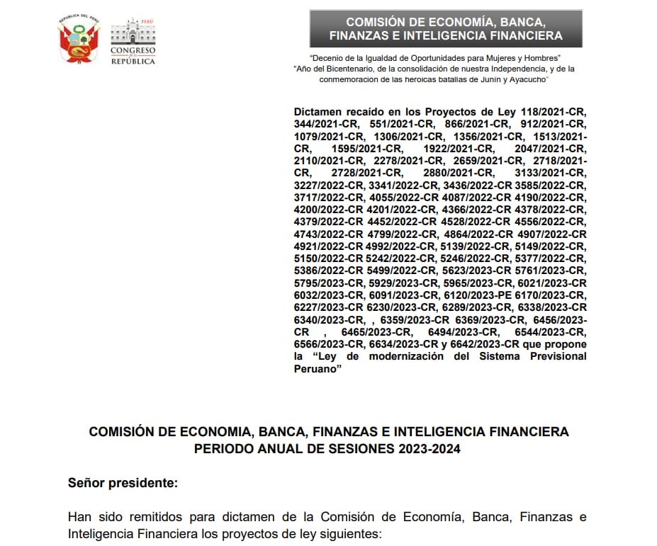 Retiro afp dictamen