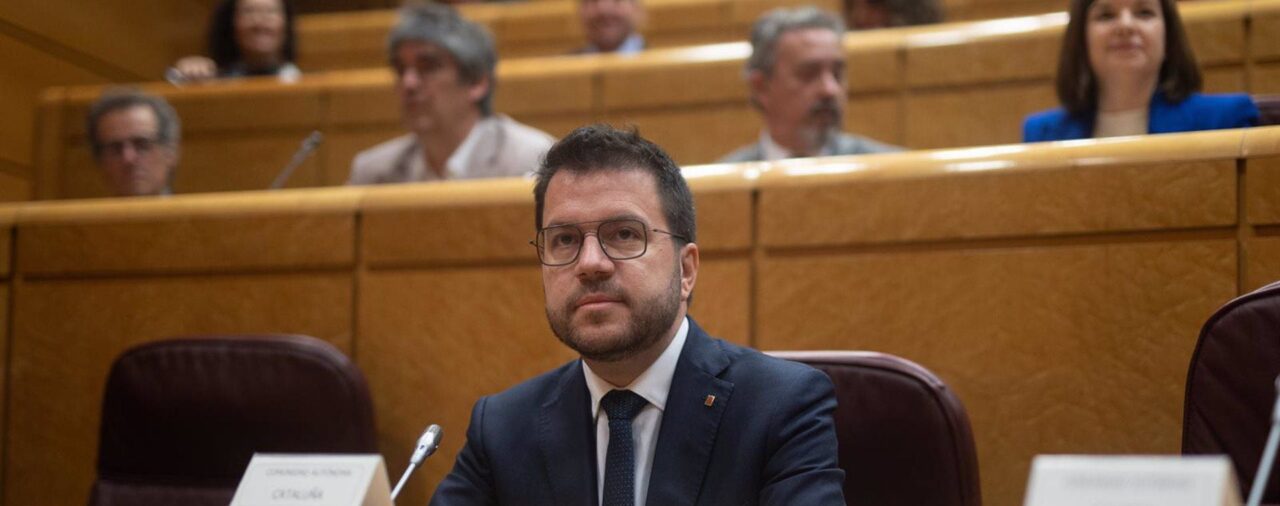 Aragonès, en el Senado: "La amnistía dejó de ser inconstitucional e imposible como sucederá con el referéndum"