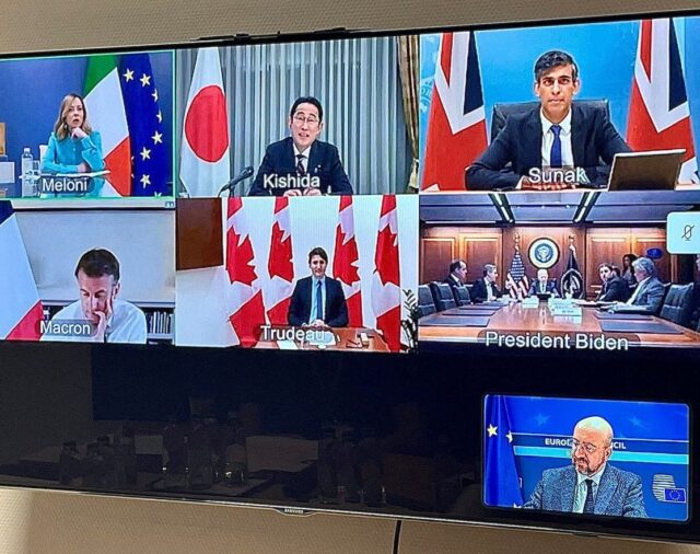 El G7 condenó el ataque de Irán a Israel y aseguró que trabaja por una desescalada