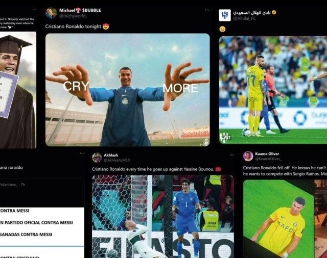 Los mejores memes de la expulsión de Cristiano Ronaldo y su amague de agresión al árbitro: de la comparación con Messi al dardo del equipo rival