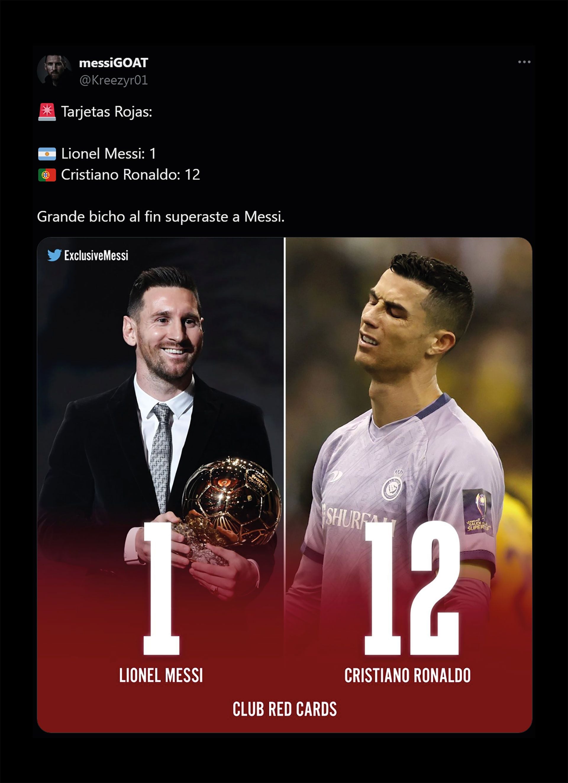 expulsión de Cristiano Ronaldo en Arabia Saudita